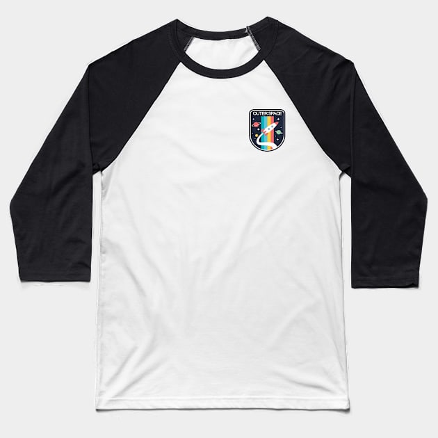 Outer Space Baseball T-Shirt by zm solutions